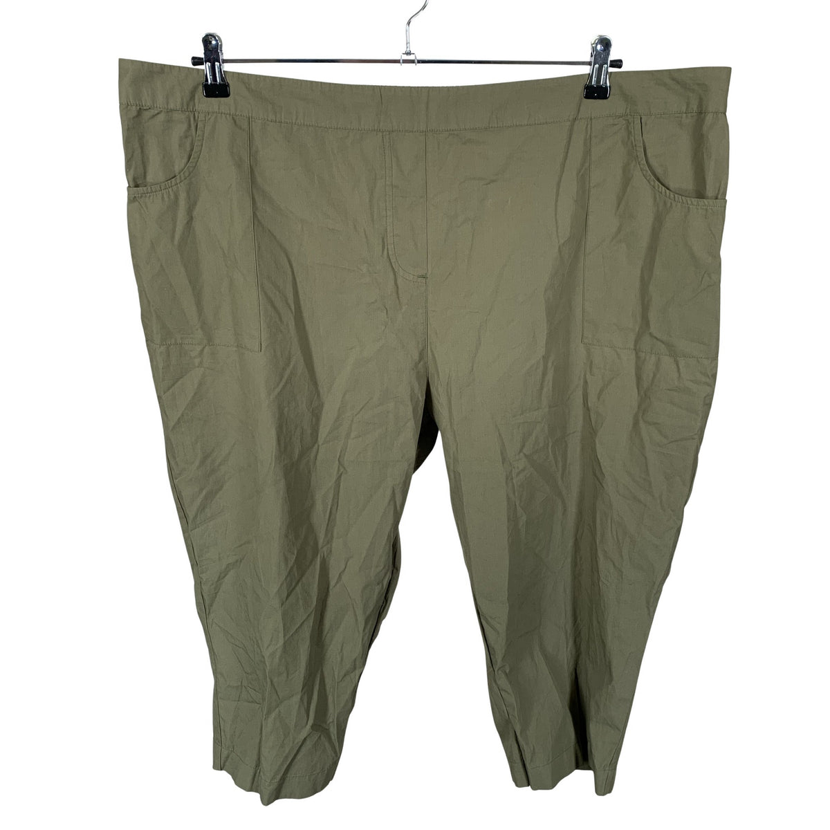 Unisex JD Williams - Mittevenivad poolpikad püksid, suurus 54 - Roheline (1)