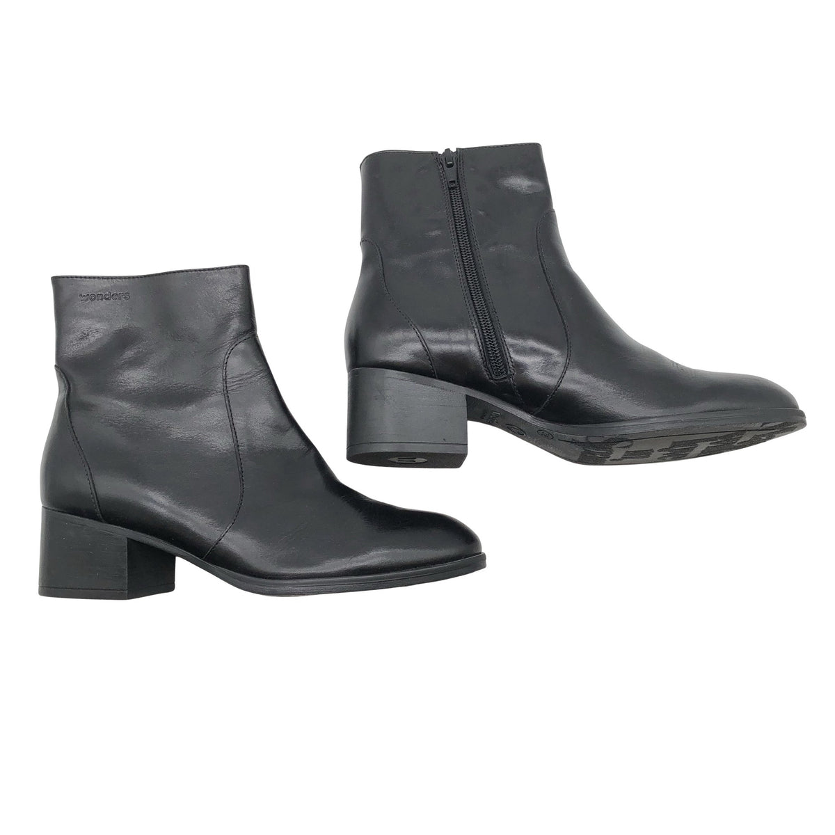 Unisex Wonders - Poolsaapad, suurus 38 - Must (1)