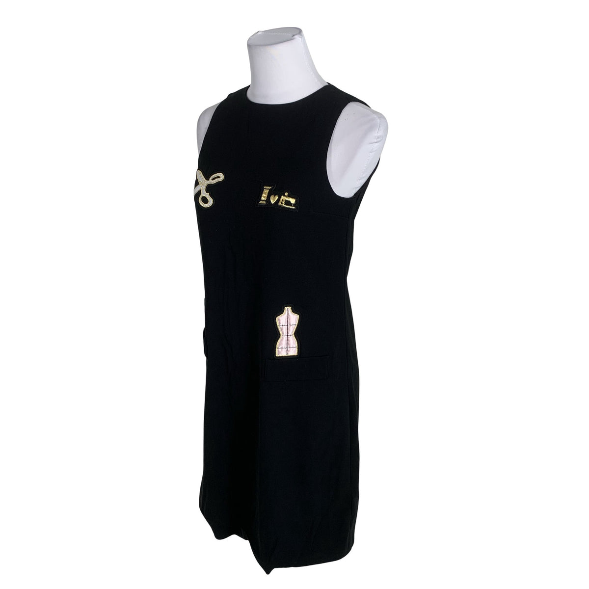 Unisex Moschino Cheap and Chic - Mitteveniv kleit, suurus 36 - Must (3)