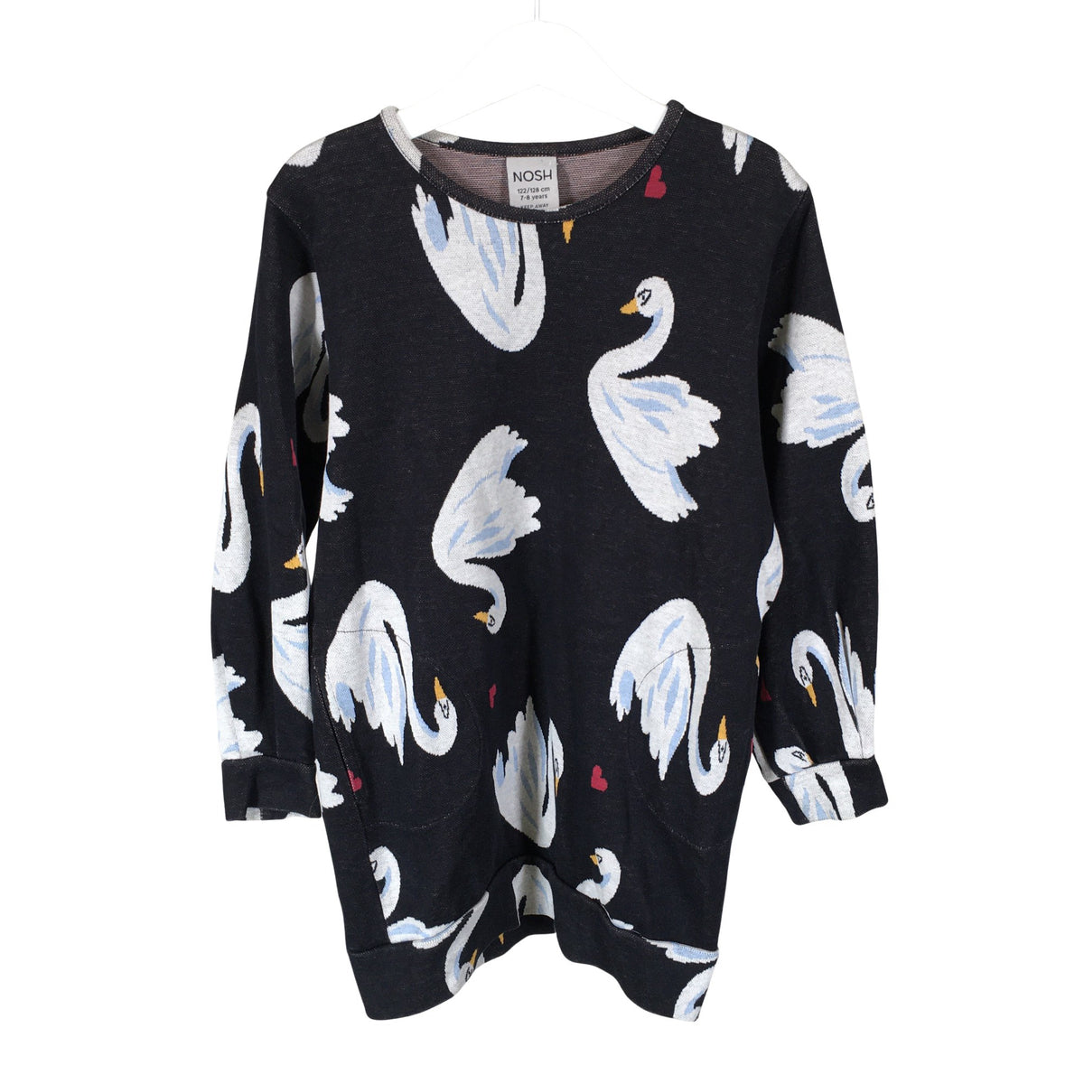 Unisex NOSH - Trikotaažist kleit, suurus 122 - 128 - Must (1)