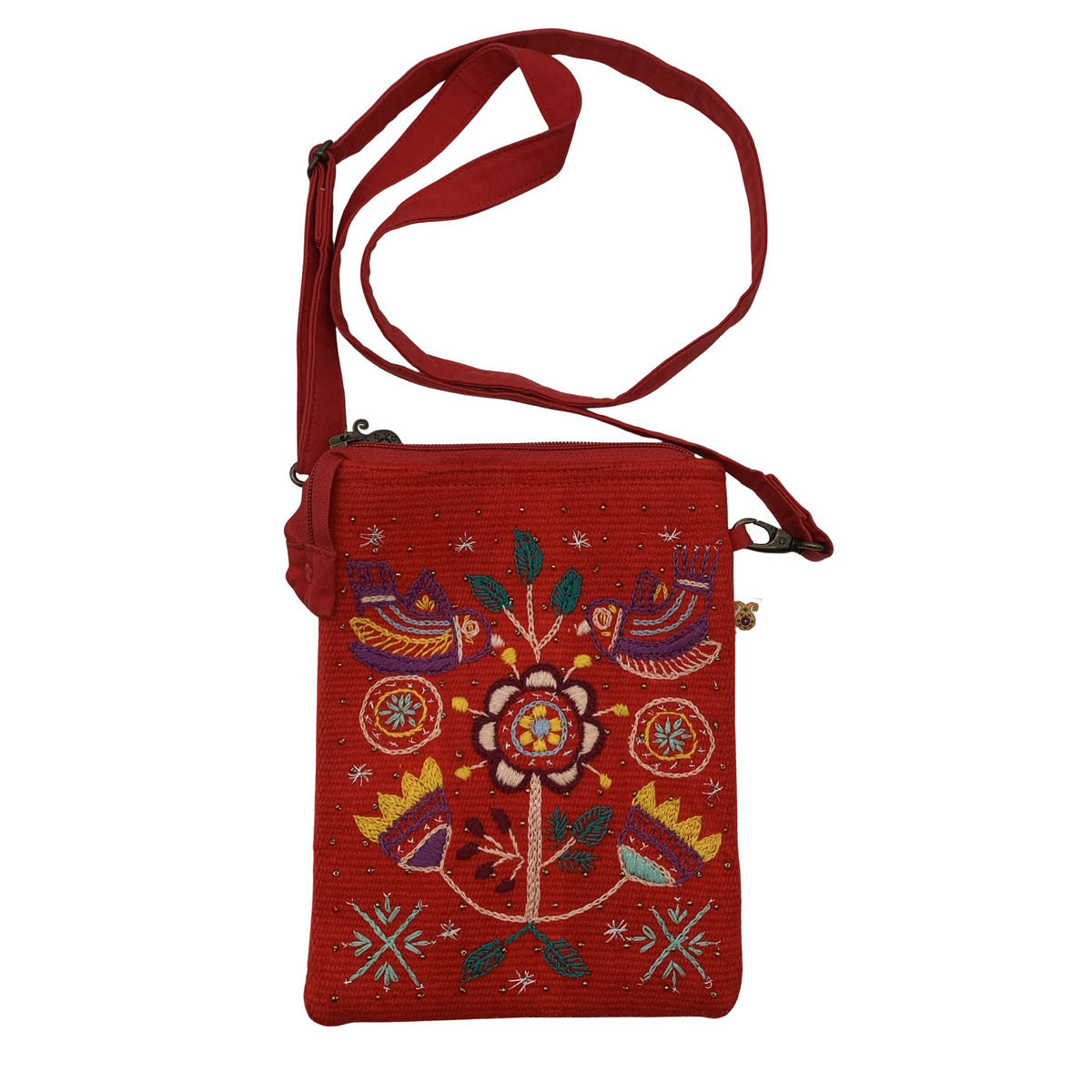 Unisex Handmade - Õlakott, suurus Mini - Punane (1)