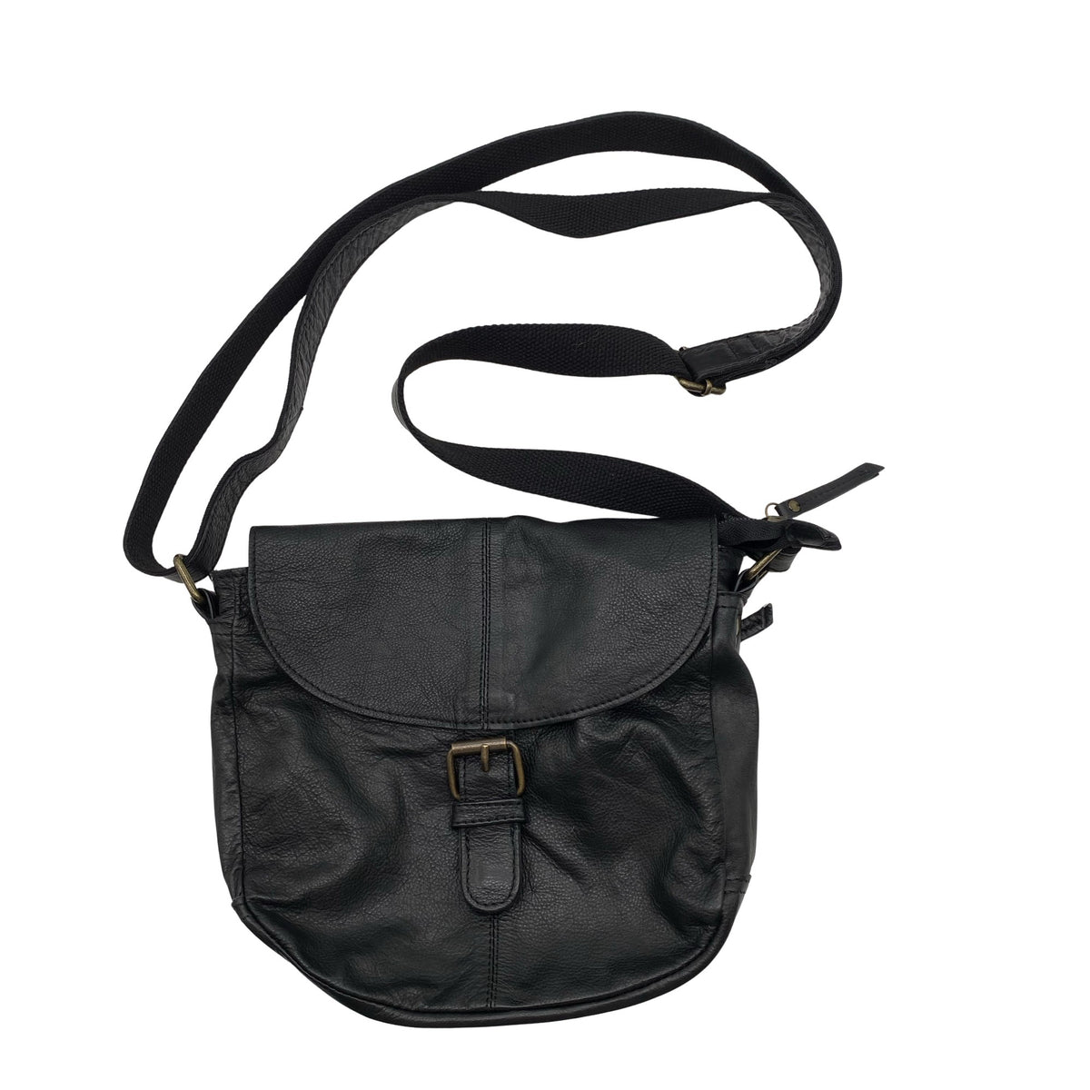Unisex Gusti Leder - Õlakott, suurus Midi - Must (1)