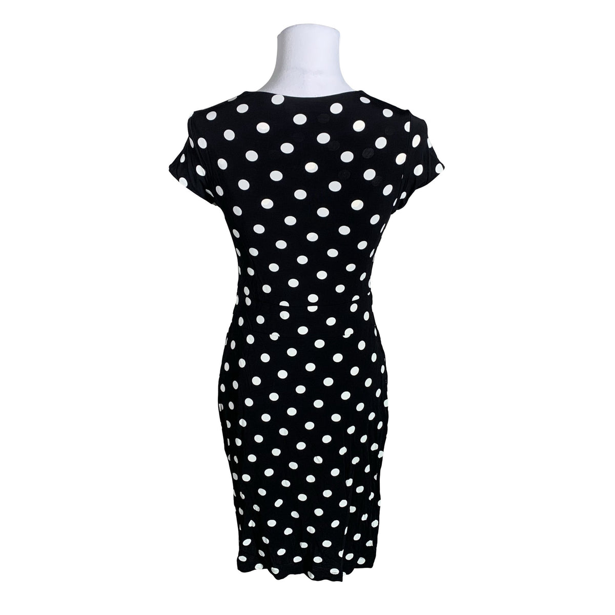 Unisex Andiata - Trikotaažist kleit, suurus 36 - Must (2)