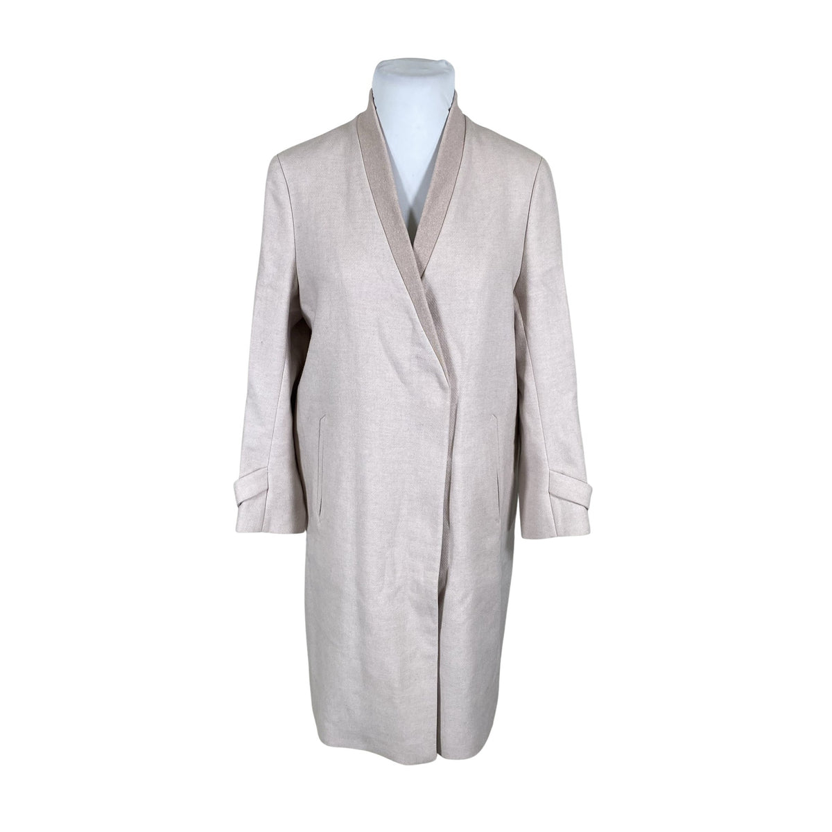 Unisex Filippa K. - Villane mantel, suurus 42 - Heleroosa (1)