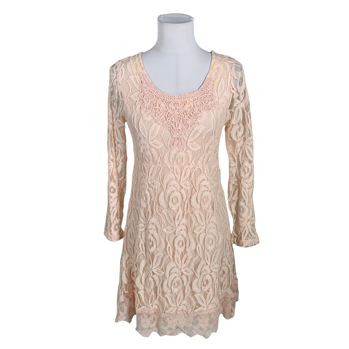 Unisex Cream - Mitteveniv kleit, suurus 36 - Heleroosa (1)