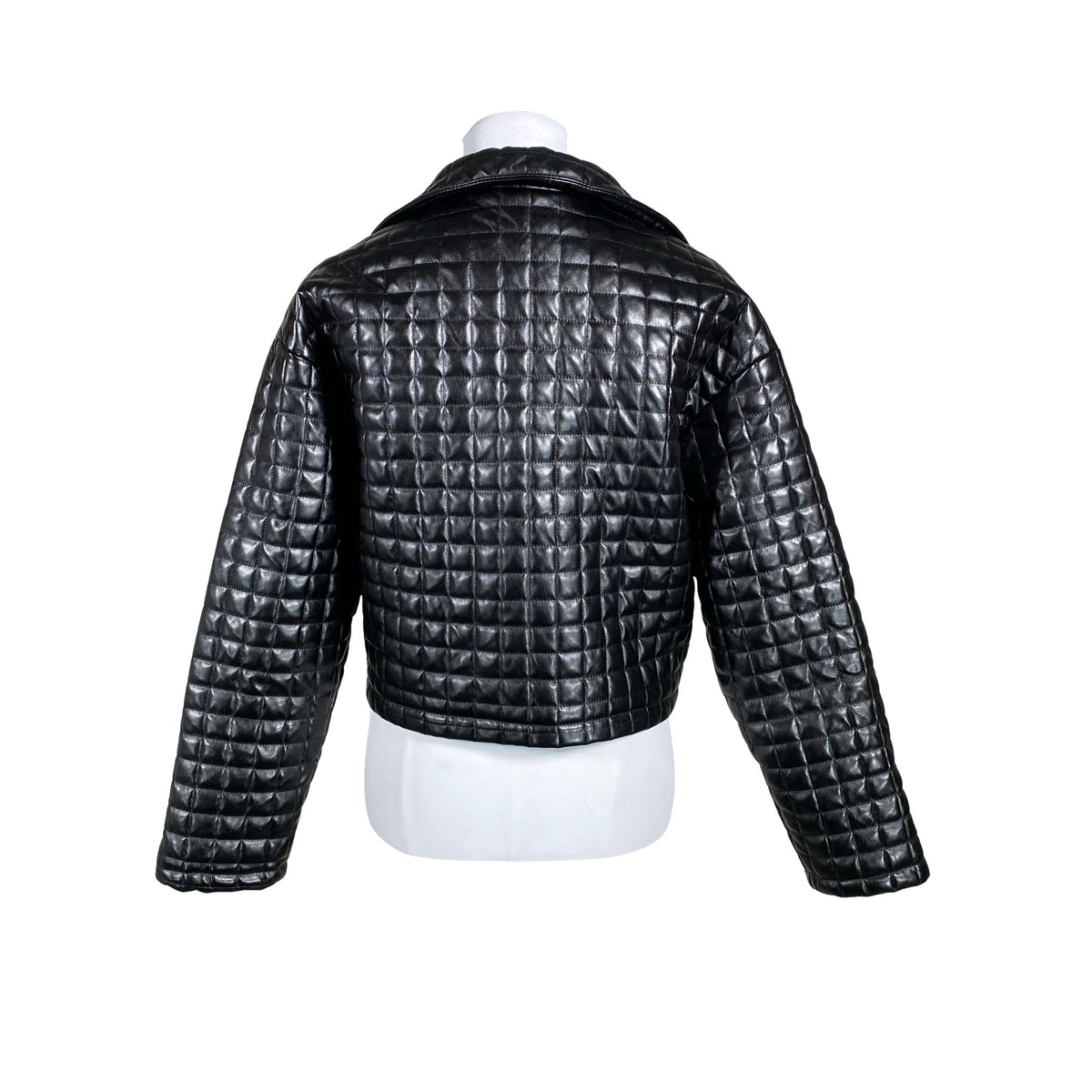 Unisex Na-KD - Tepitud jope, suurus 38 - Must (2)