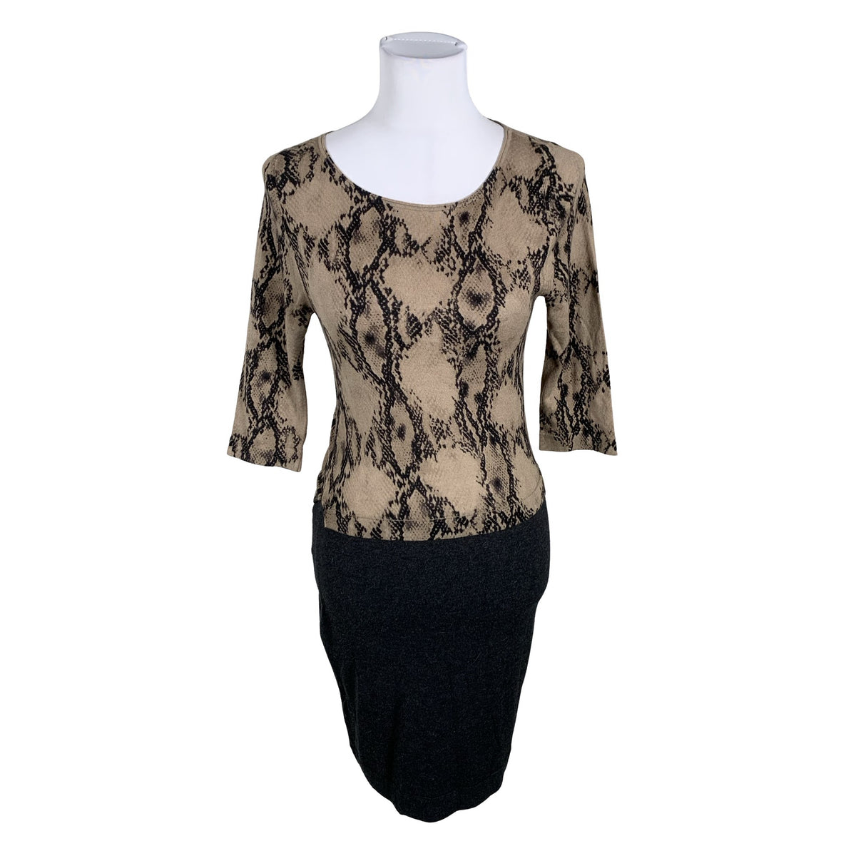 Unisex Luisa Cerano - Kootud kleit, suurus 34 - Pruun (1)