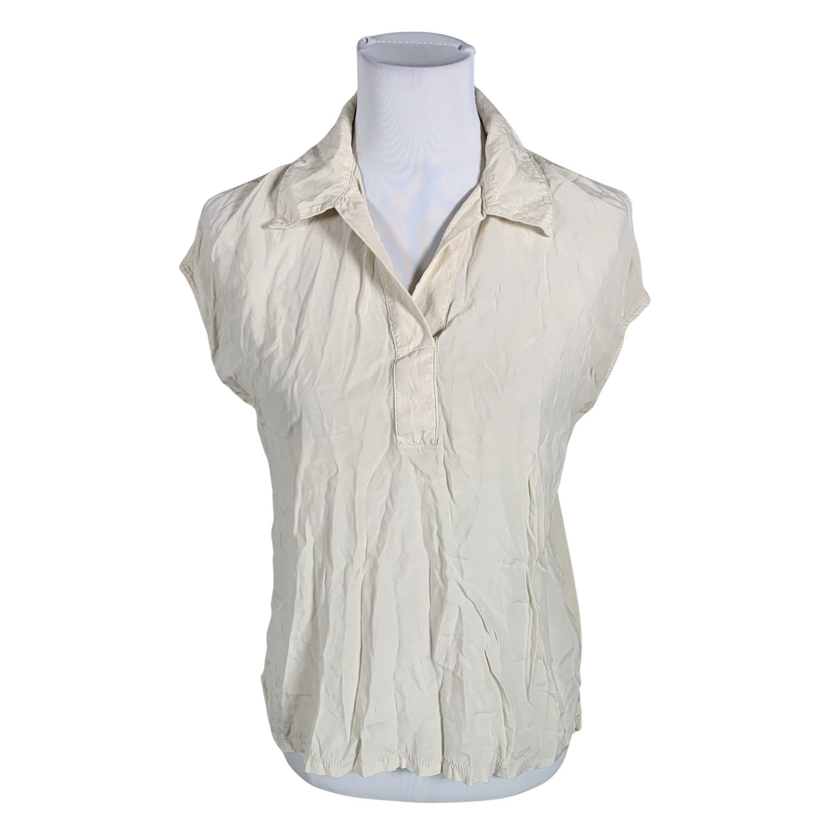 Unisex Opus - Lühikeste käistega pluus, suurus 38 - Beige (1)