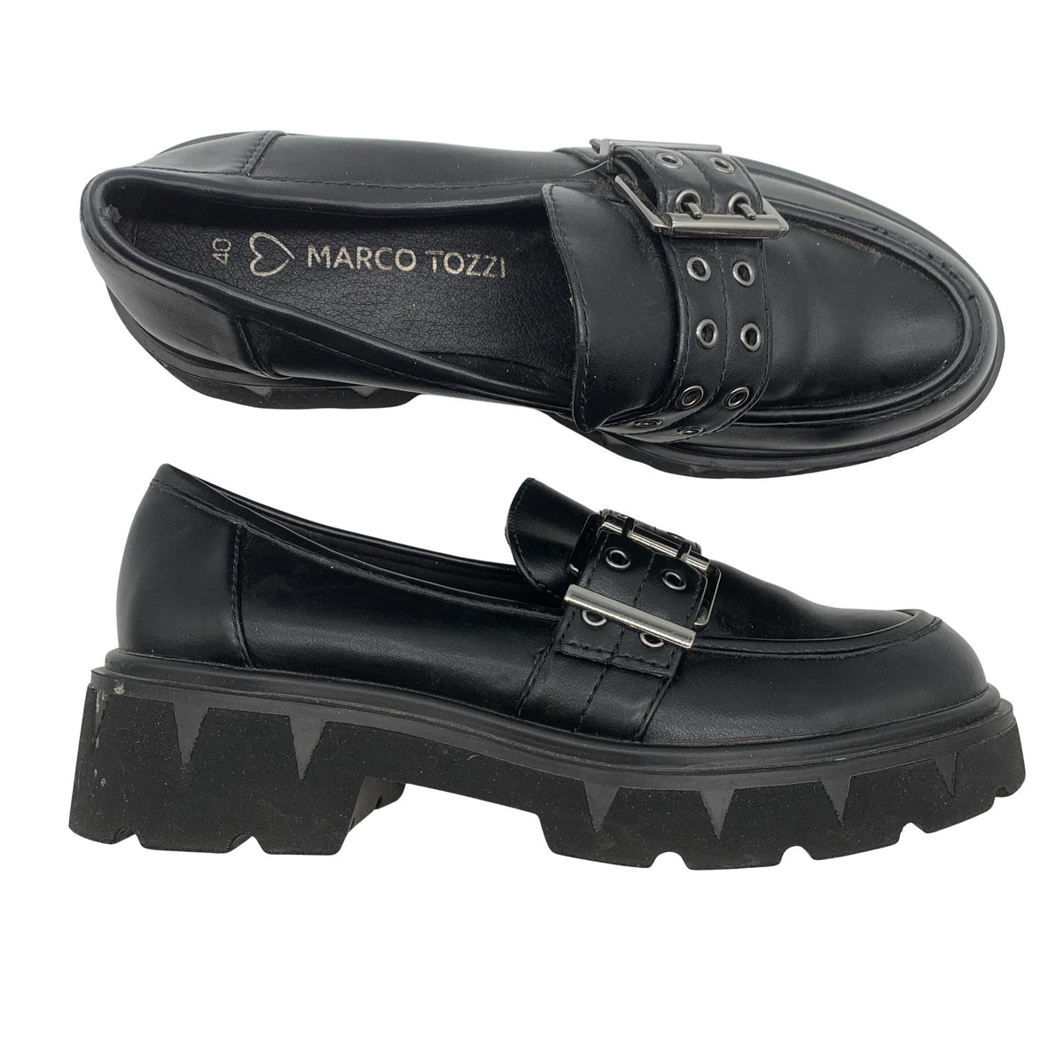 Unisex Marco Tozzi - Mokassiinid, suurus 40 - Must (1)