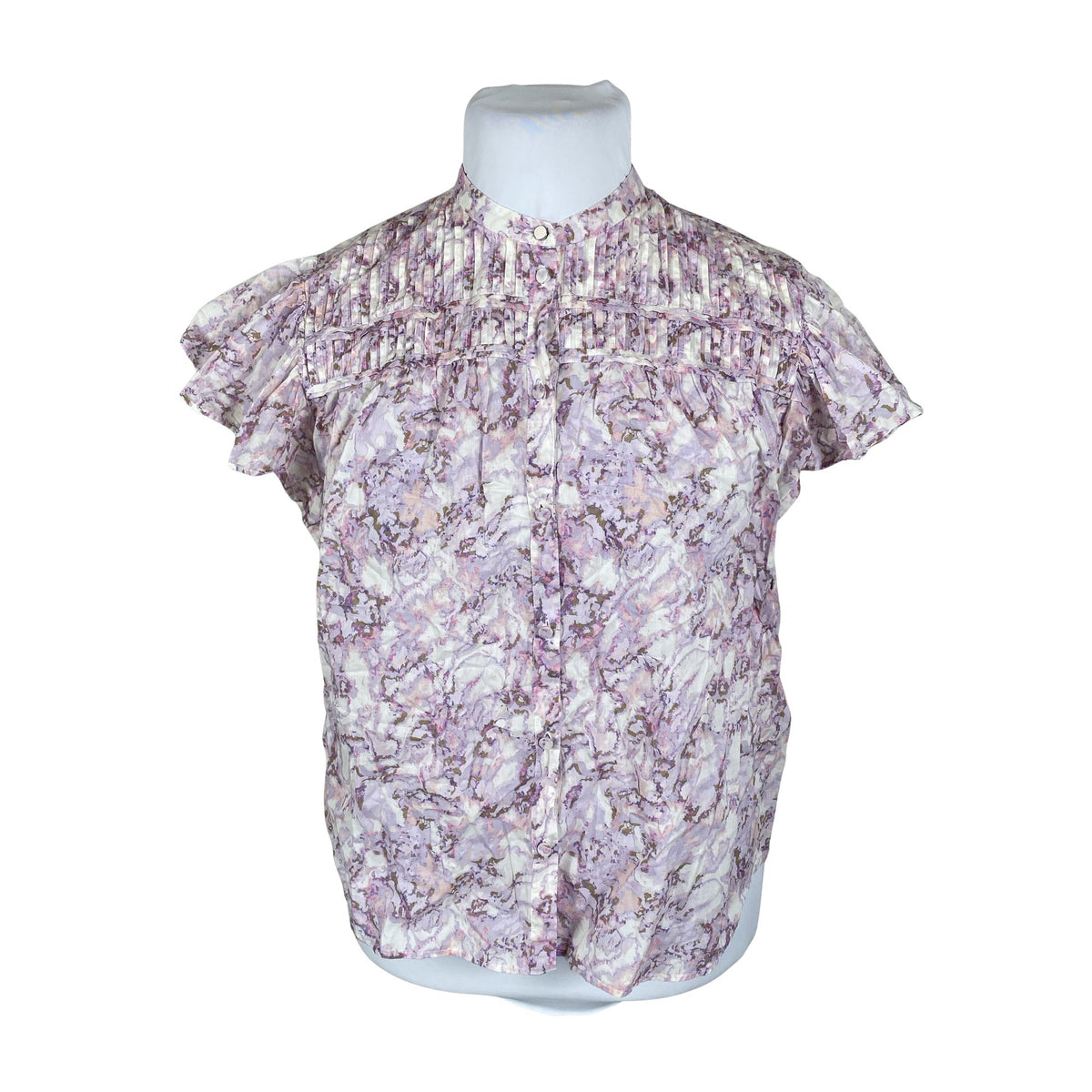 Unisex Hugo Boss - Lühikeste käistega pluus, suurus 42 - Lilla (1)