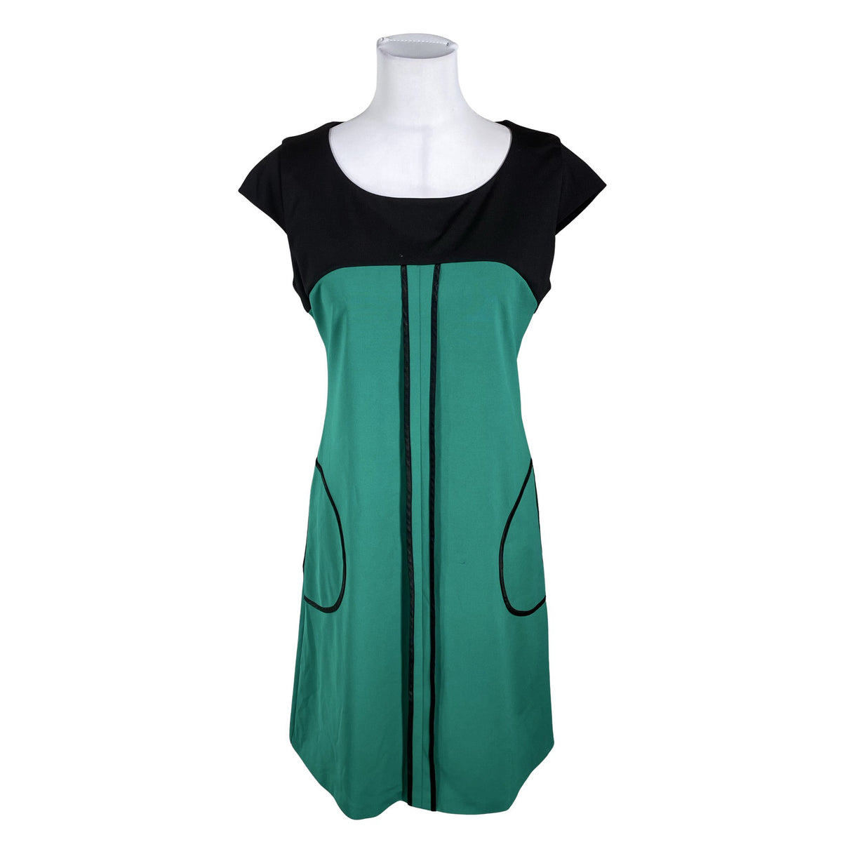 Unisex Fellini - Trikotaažist kleit, suurus 40 - Roheline (1)