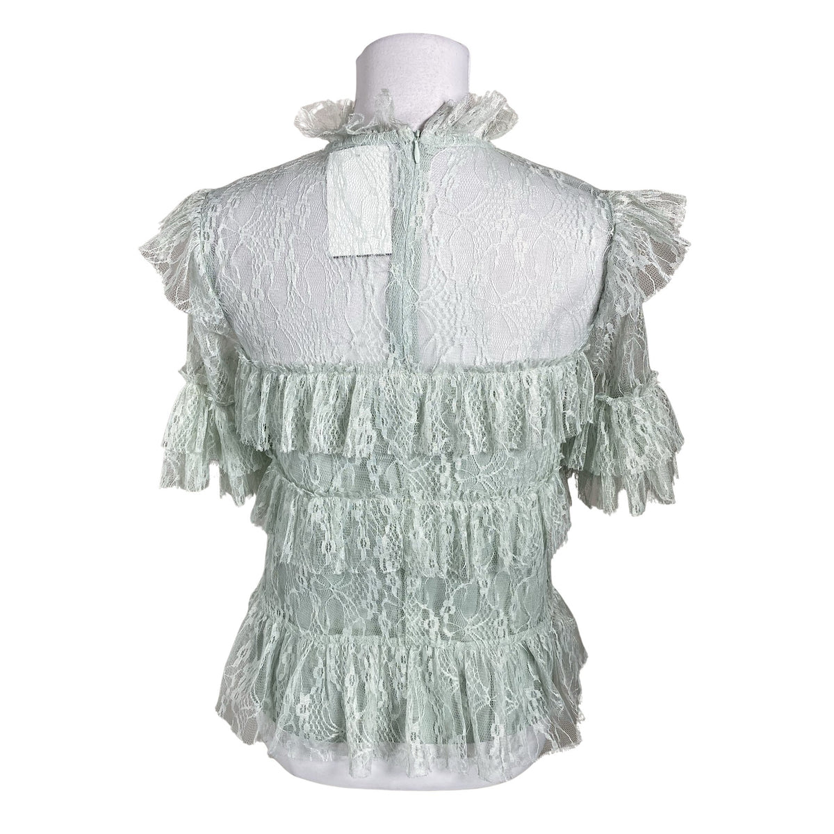 Unisex By Malina - Lühikeste käistega pluus, suurus 34 - Roheline (2)