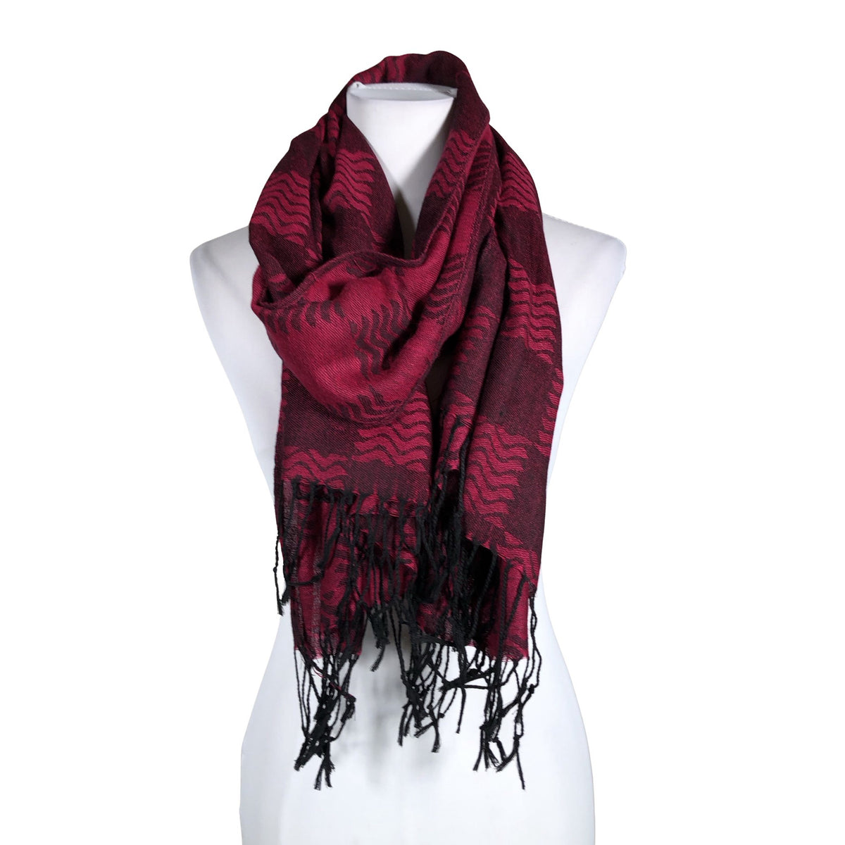 Unisex Pashmina - Õhuke sall, suurus Midi - Roosa (1)
