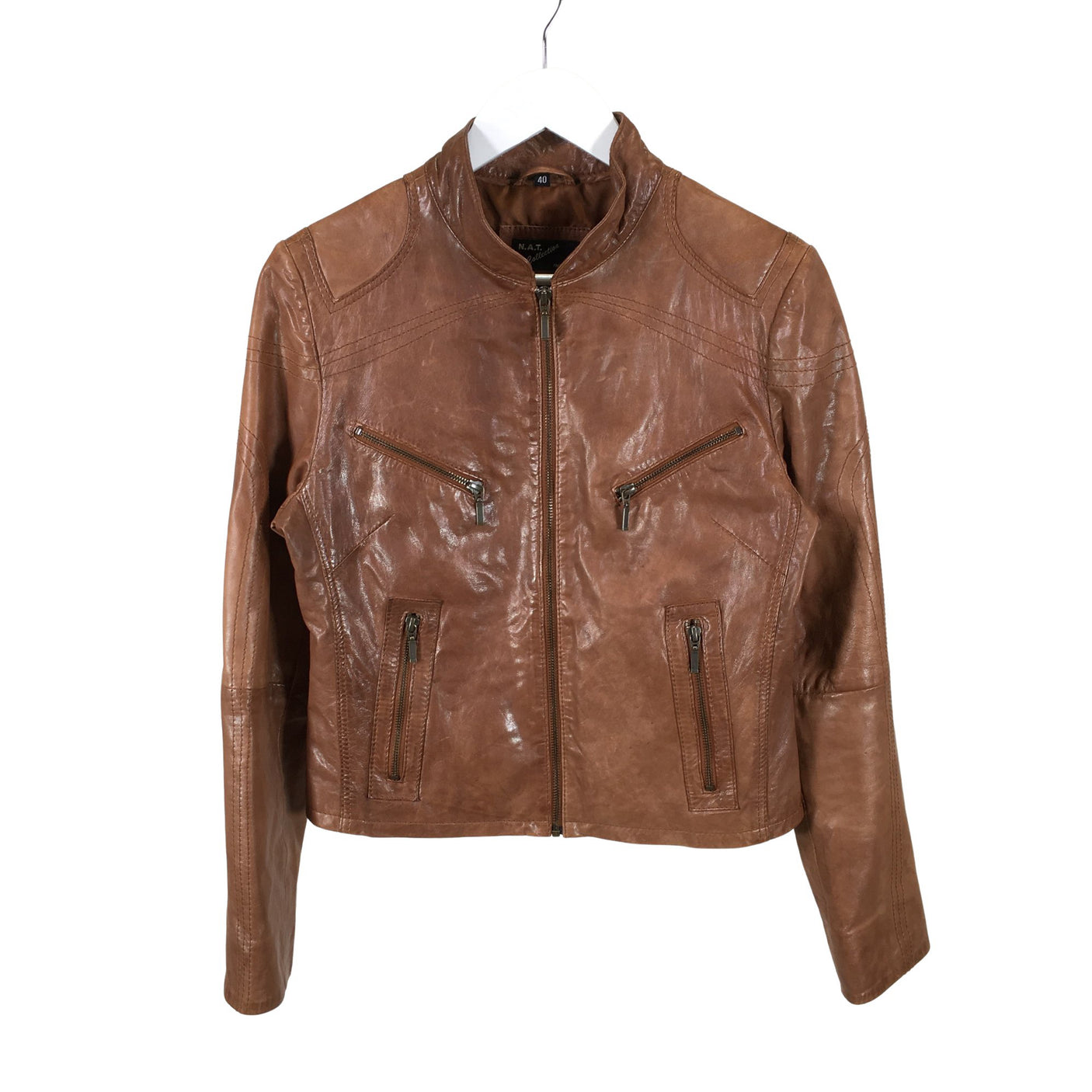 Unisex N.A.T Collection - Nahkatakki, koko 40 - (1)