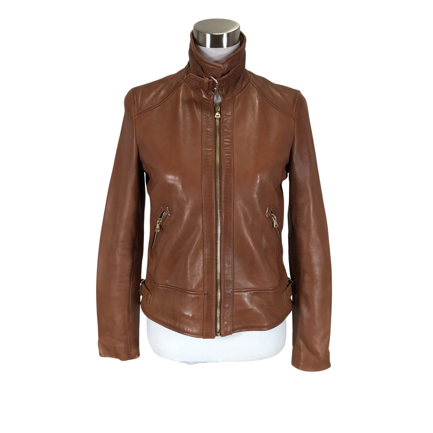 Unisex Massimo Dutti - Nahkatakki, koko 36 - (1)