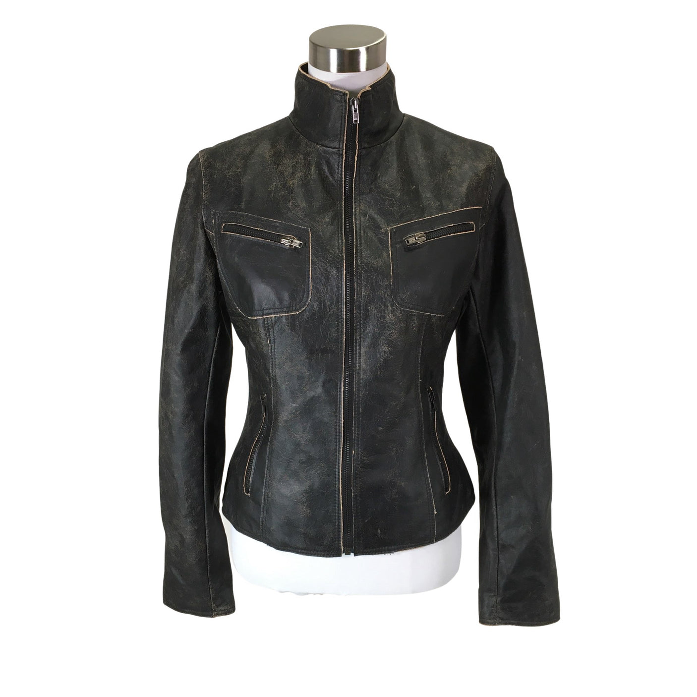 Unisex Karrax - Nahkatakki, koko 40 - (1)