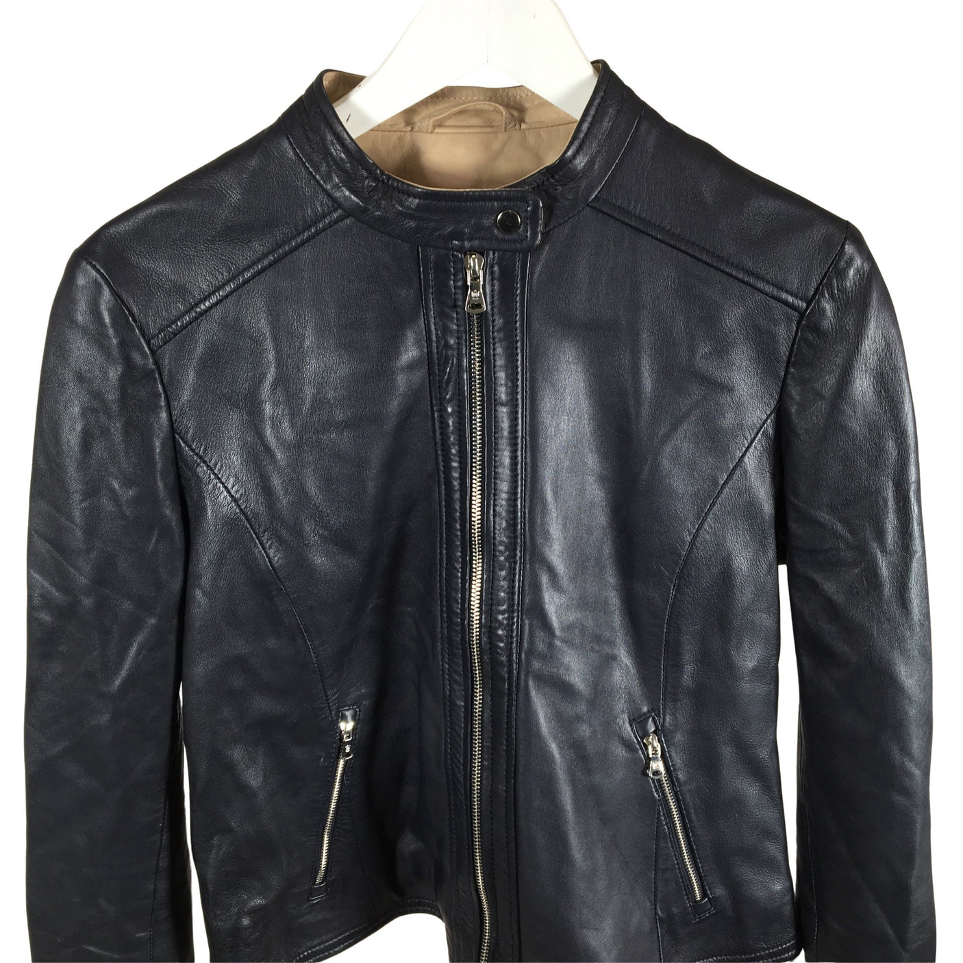 Unisex Massimo Dutti - Nahkatakki, koko 38 - (3)