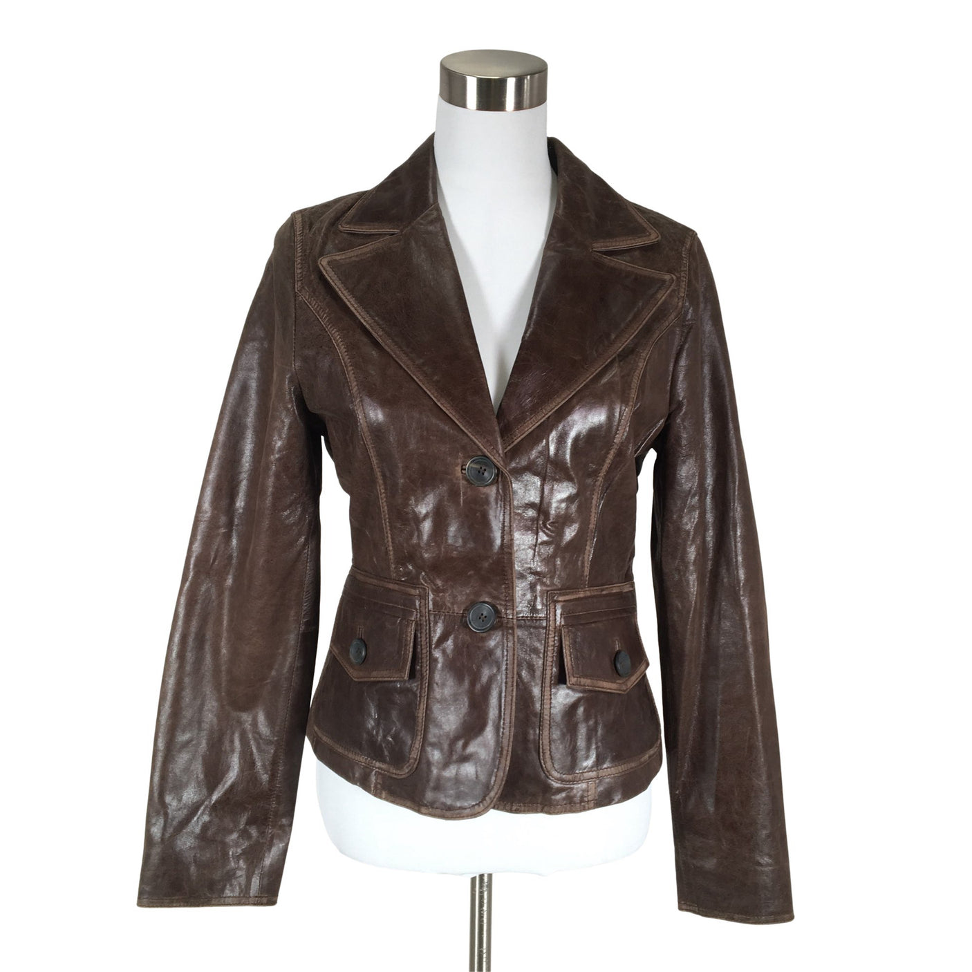 Unisex Mexx - Nahkatakki, koko 38 - (1)