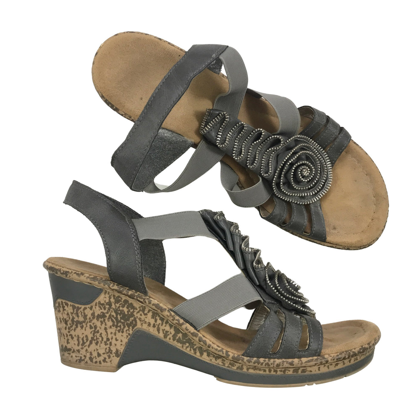 Unisex Rieker - Kiilakontsaga sandaalid, suurus 40 - (1)