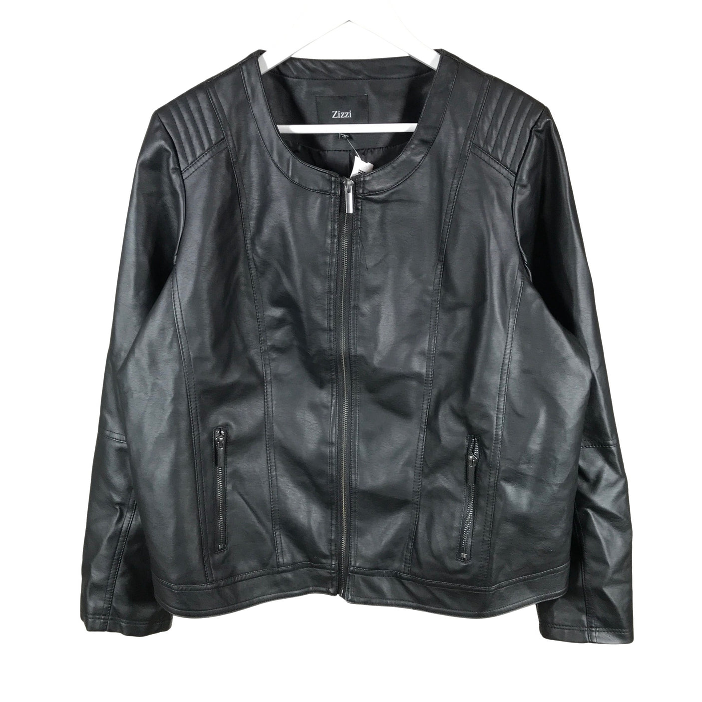 Unisex Zizzi - Nahkatakki, koko 48 - (1)