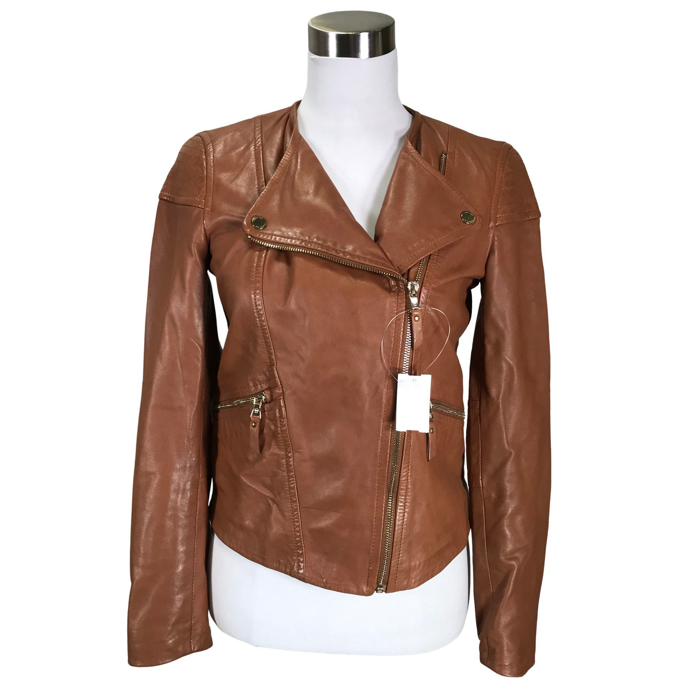 Unisex Massimo Dutti - Nahkatakki, koko 36 - (1)