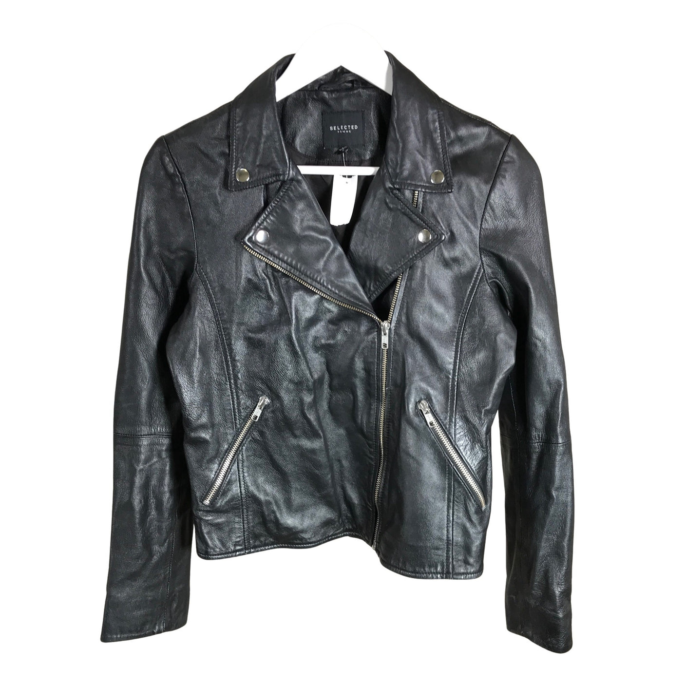 Unisex Selected - Nahkatakki, koko 38 - (1)