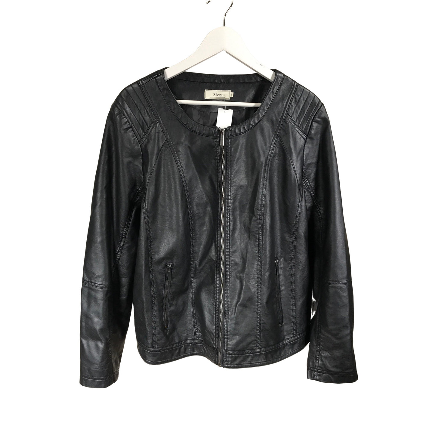 Unisex Zizzi - Nahkatakki, koko 50 - (1)