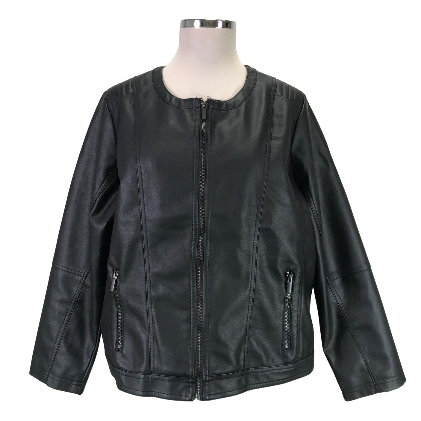 Unisex Zizzi - Nahkatakki, koko 50 - (1)