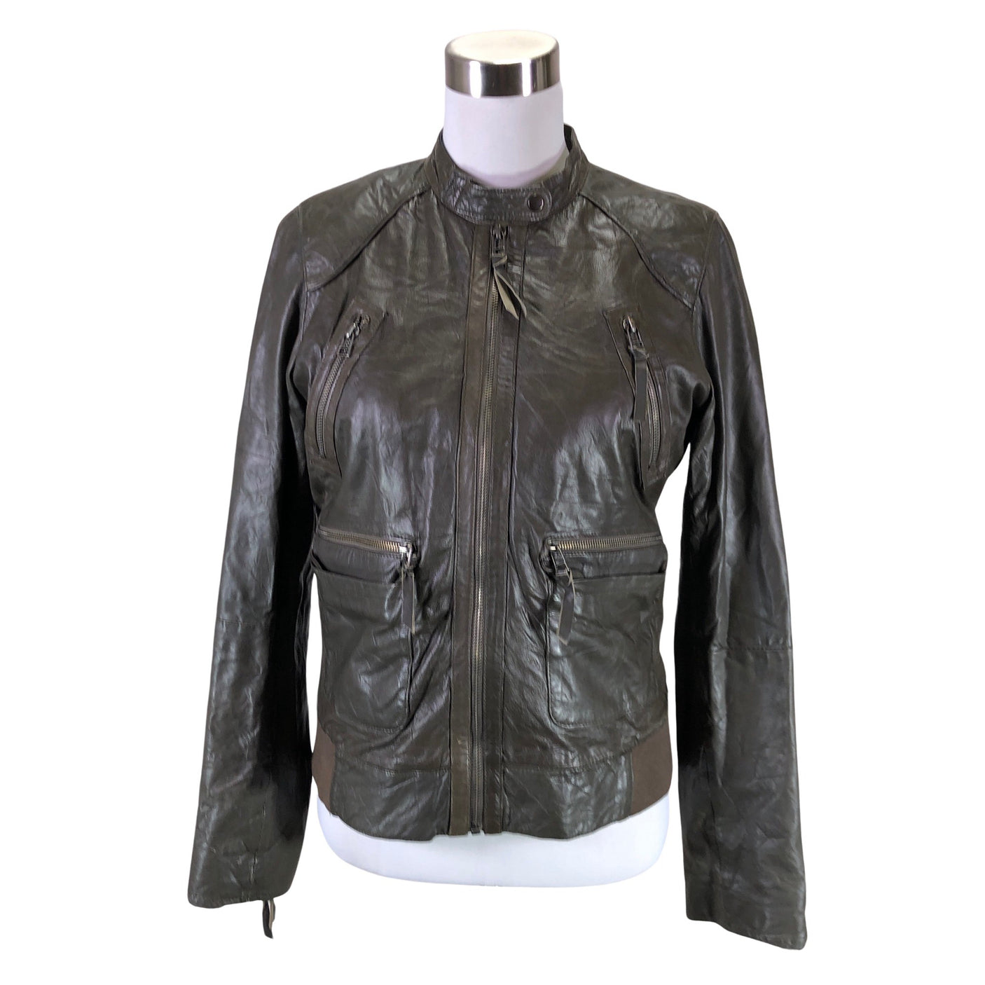 Unisex Naf Naf - Nahkatakki, koko 38 - (1)