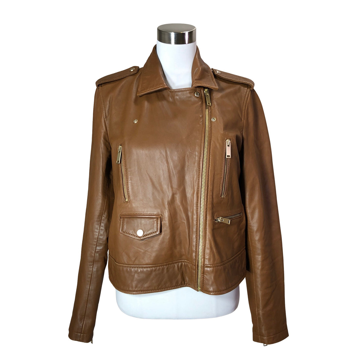 Unisex Massimo Dutti - Nahkatakki, koko 42 - (1)