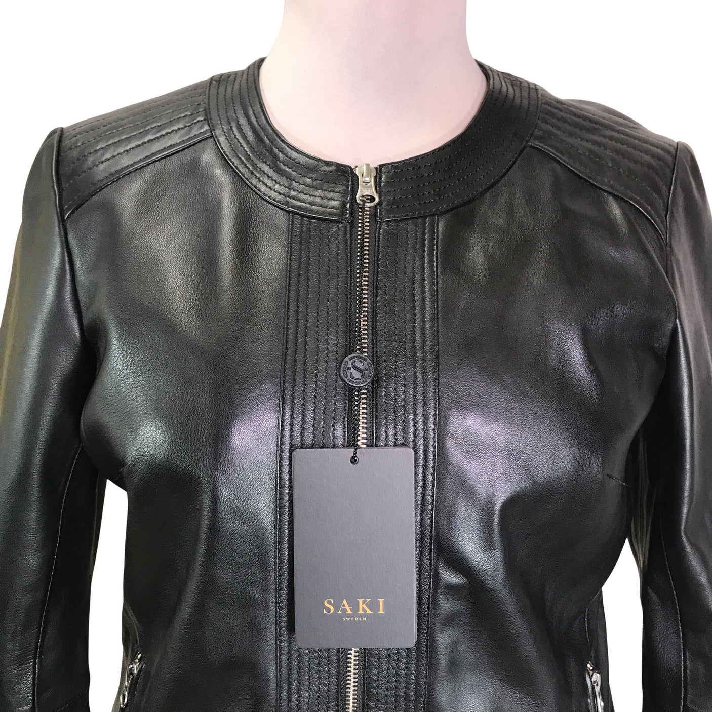 Unisex Saki - Nahkatakki, koko 42 - (3)