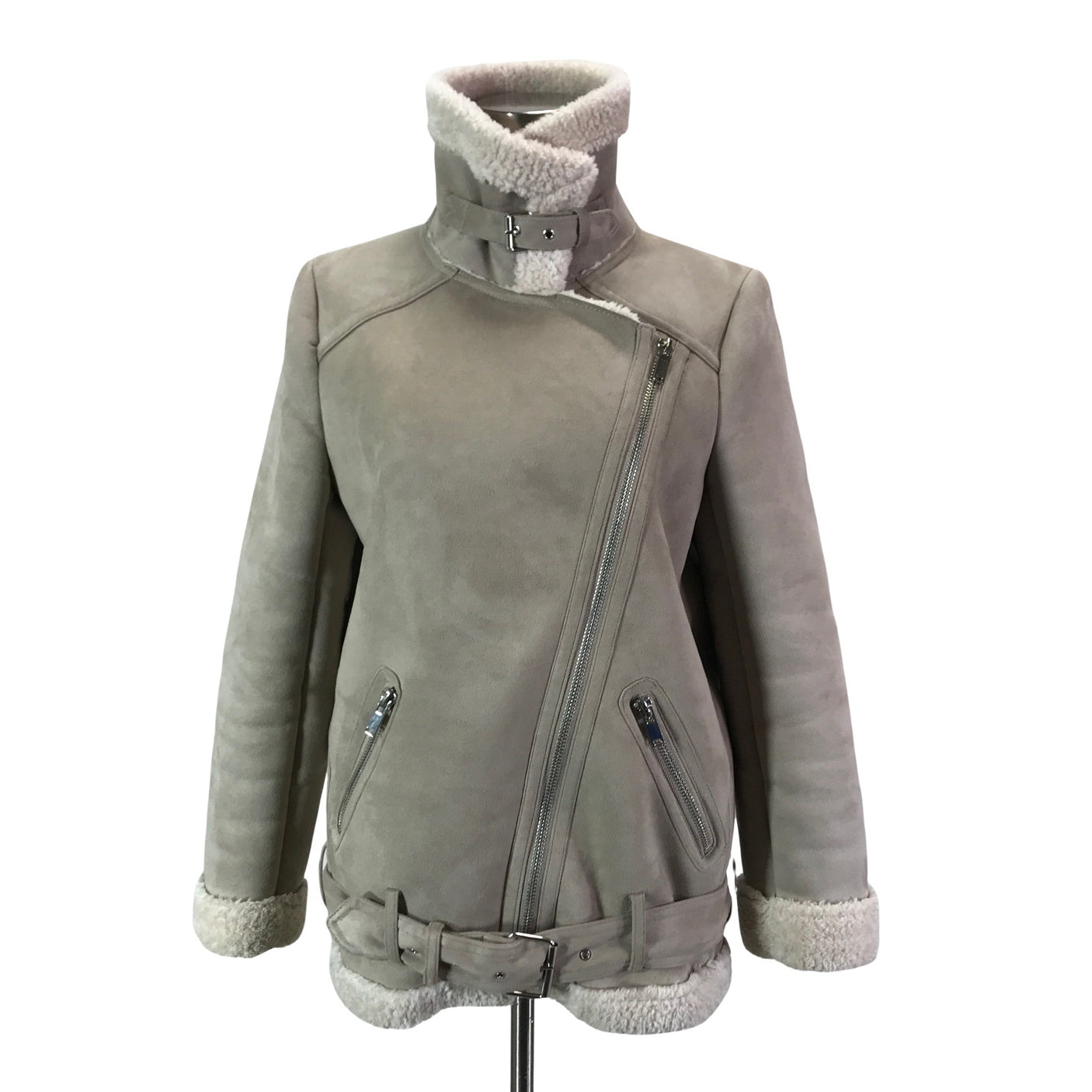 Unisex Zara - Nahkatakki, koko 36 - (3)