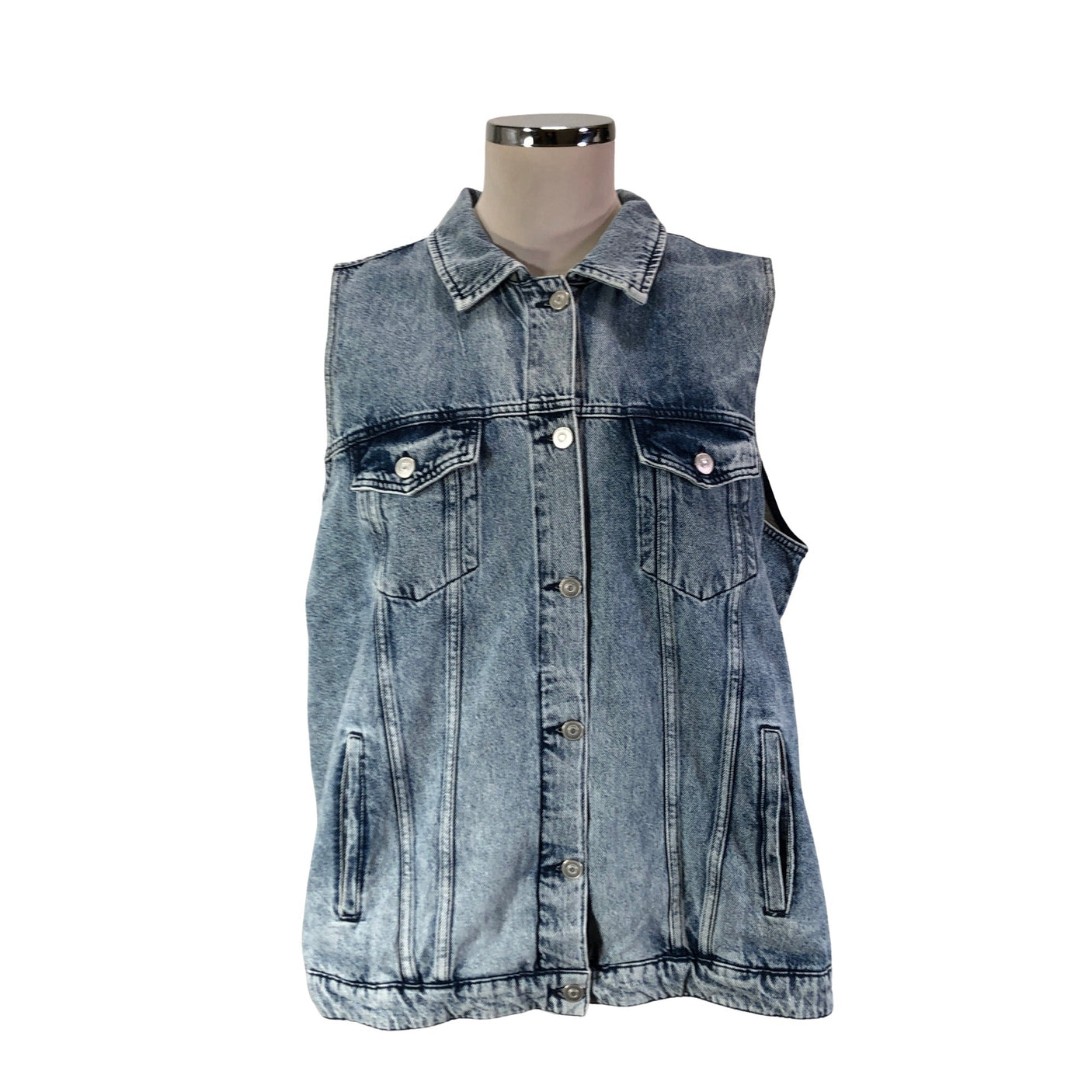 Unisex Zizzi - Farkkuliivi, koko 52 - (1)