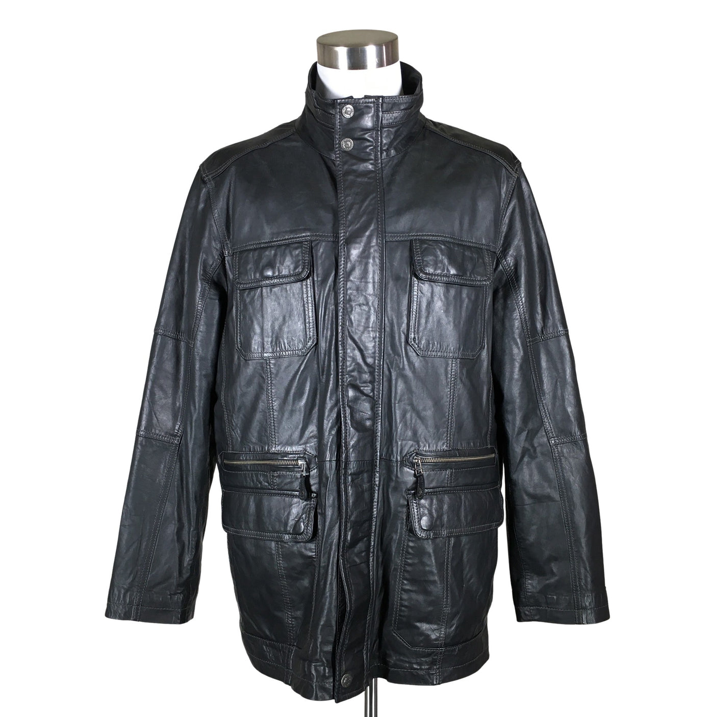 Unisex Brandt - Nahkatakki, koko XXL - (1)