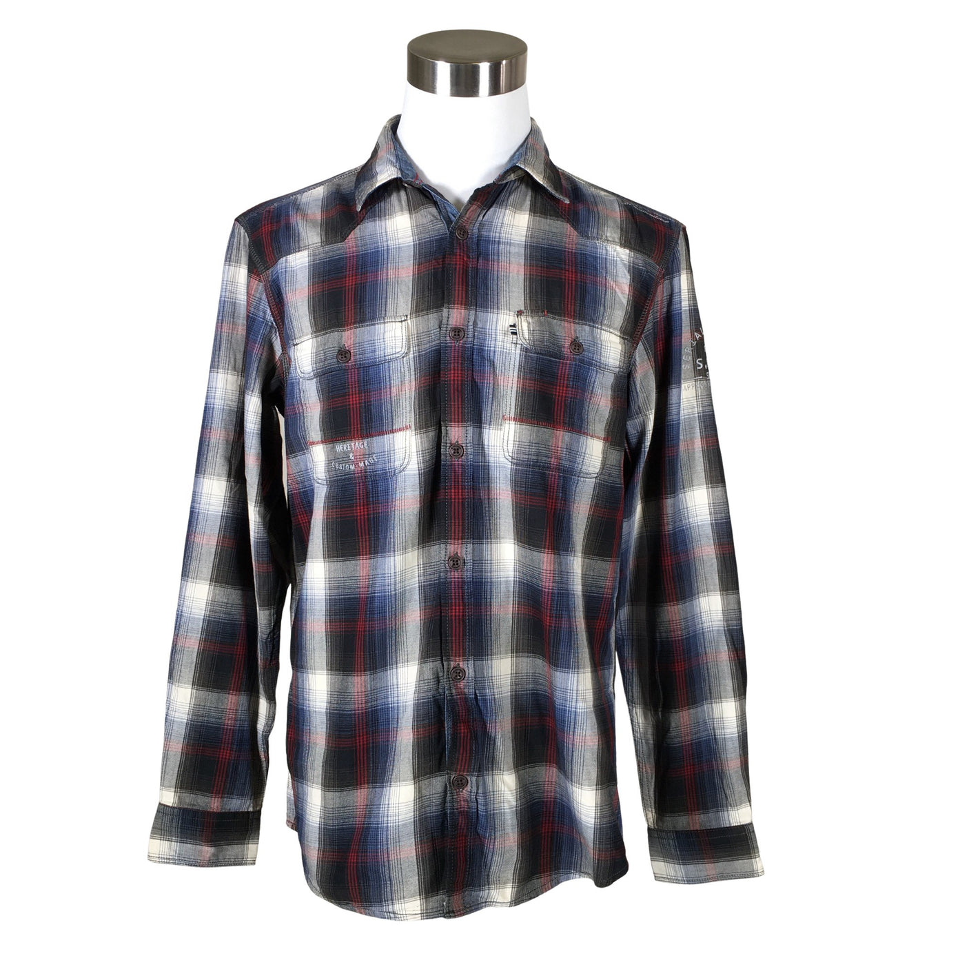 Unisex s.Oliver - Flanellipaita, koko L - (1)