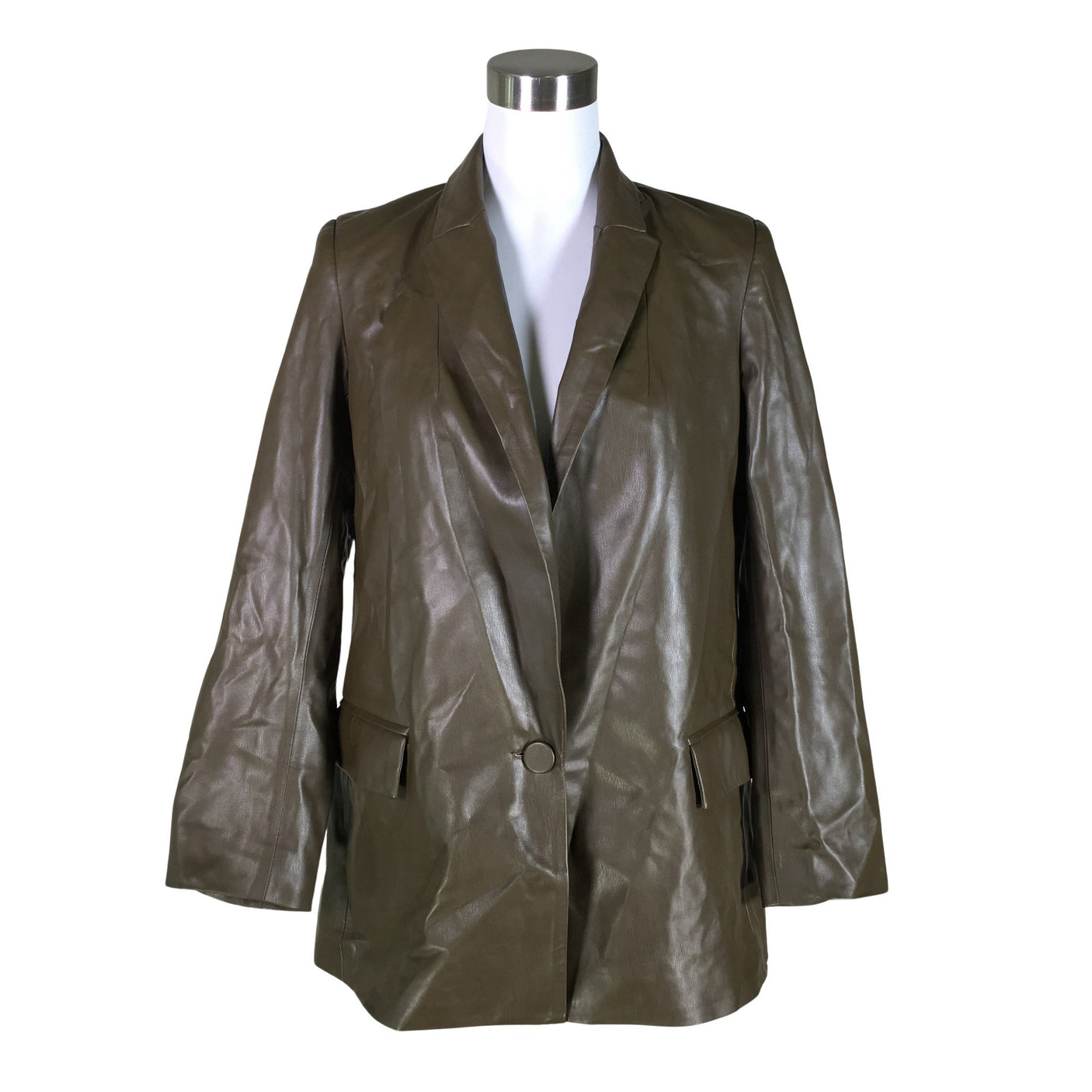 Unisex Zara - Nahkatakki, koko 34 - (1)