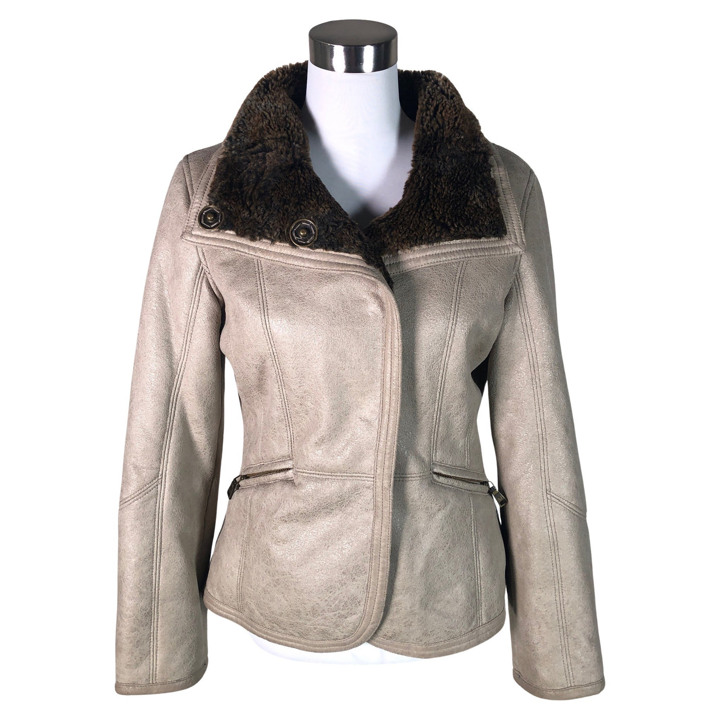 Unisex Armani Jeans - Nahk jakk, suurus 38. - (1)