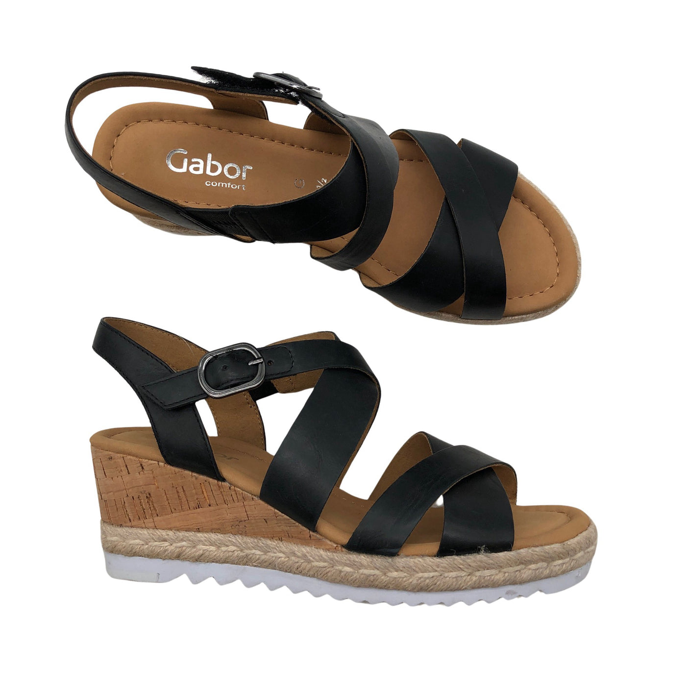Unisex Gabor - Kiilakorkosandaalit, koko 38 - (1)