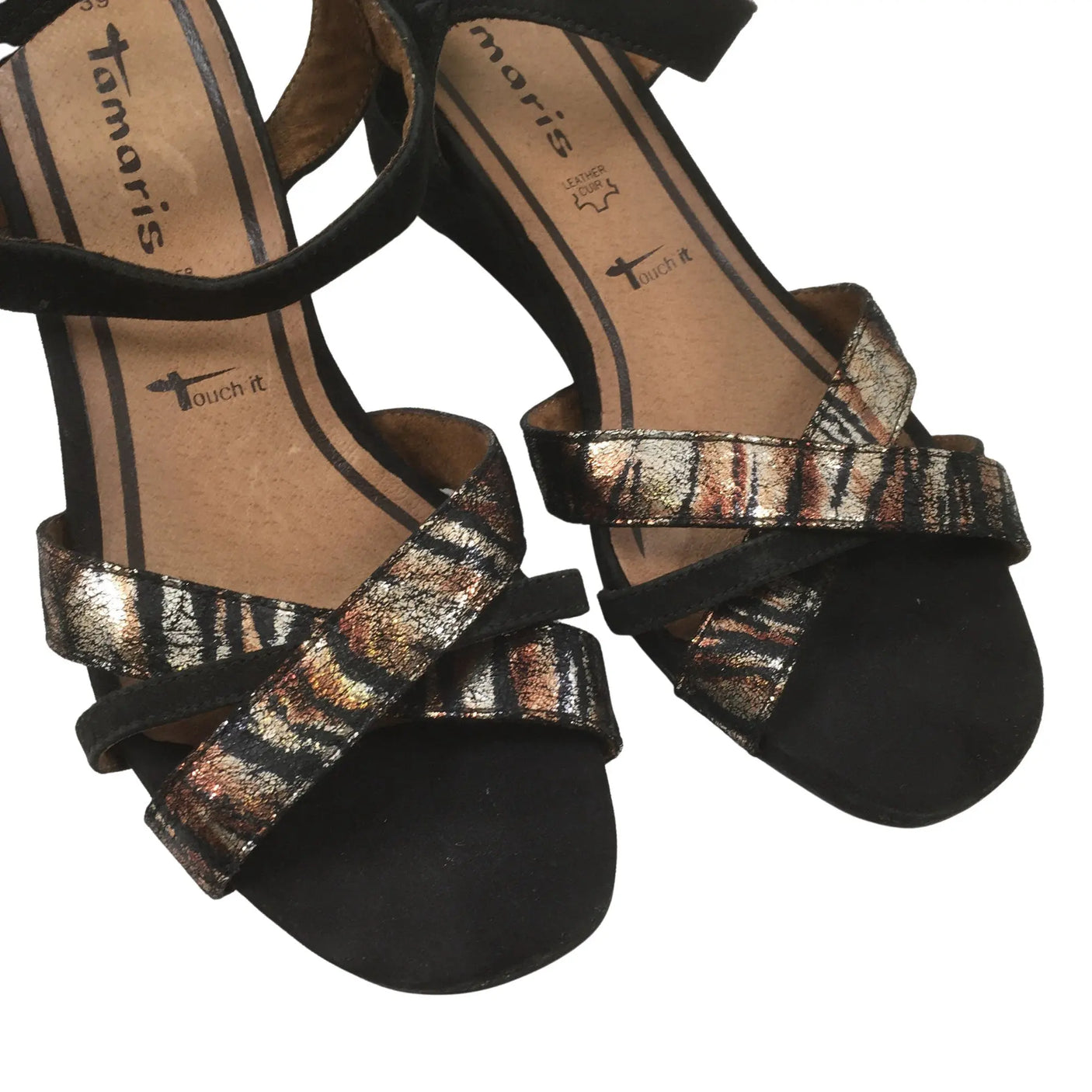Unisex Tamaris - Kiilakorkosandaalit, koko 39 - (2)