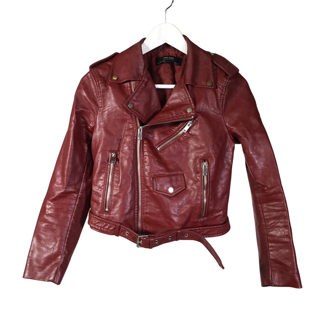 Unisex Zara - Nahkjakk, suurus 36 - (1)