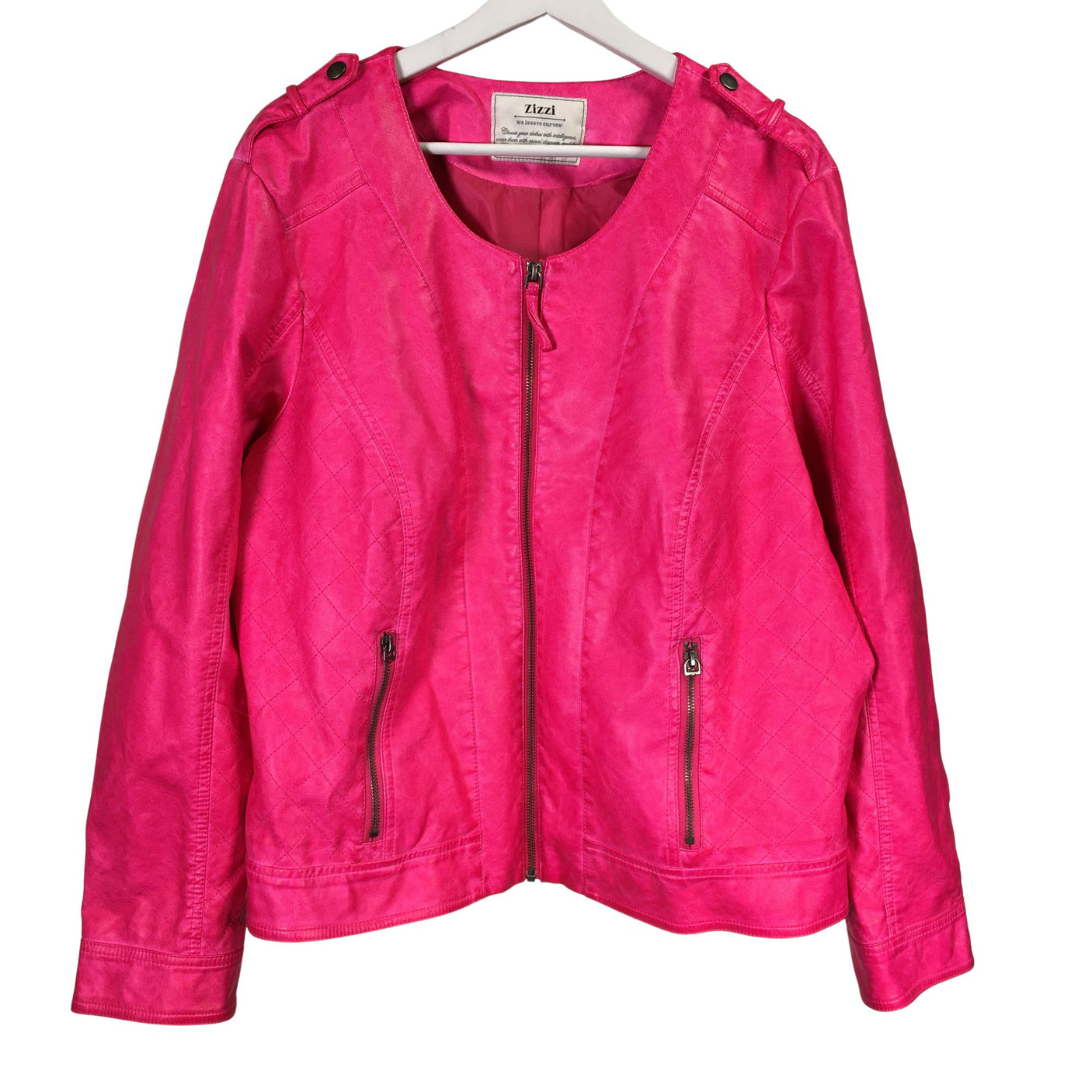 Unisex Zizzi - Nahkatakki, koko 56 - (1)