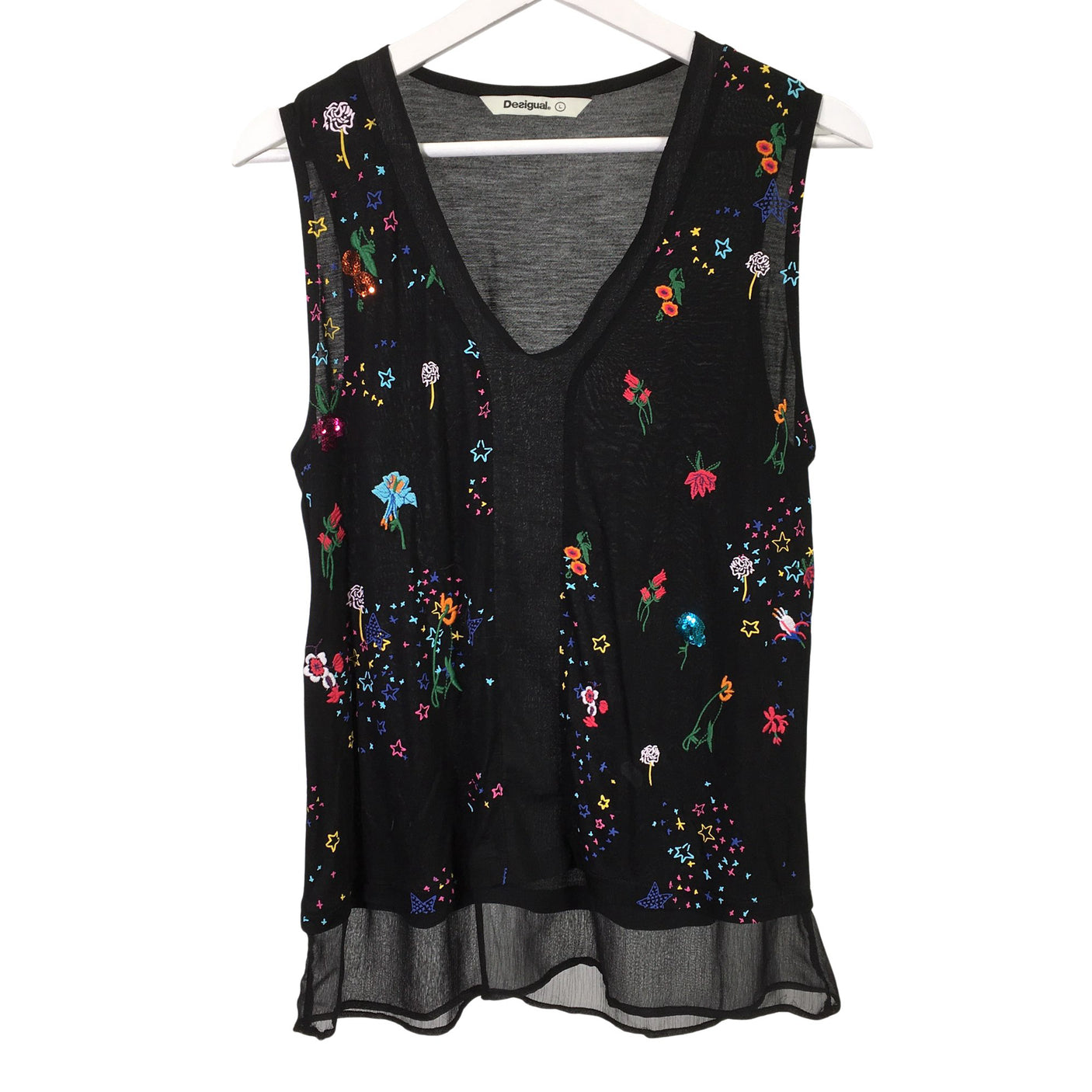 Unisex Desigual - Trikootoppi, koko 40 - (1)