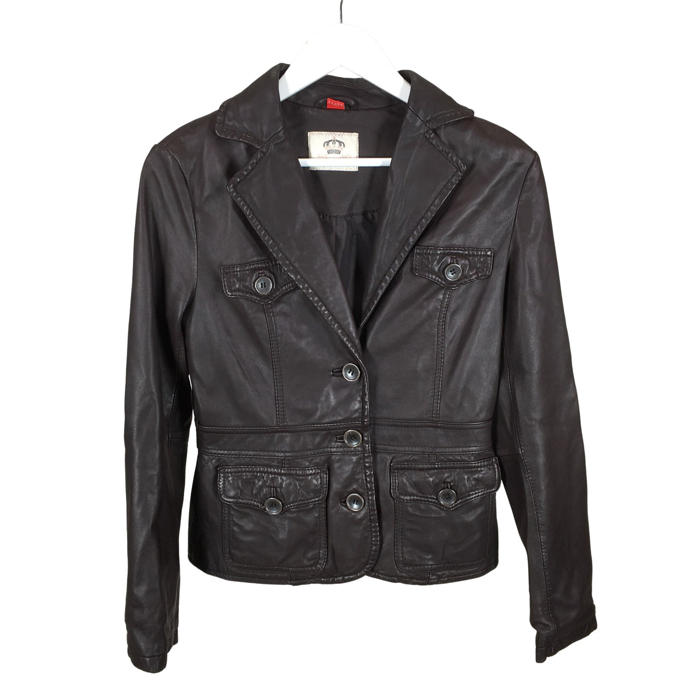 Unisex Esprit - Nahkatakki, koko 34 - (1)