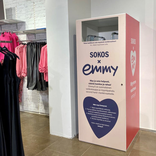 Emmy-myyntilaatikot kaikkiin 20 Sokos-tavarataloon