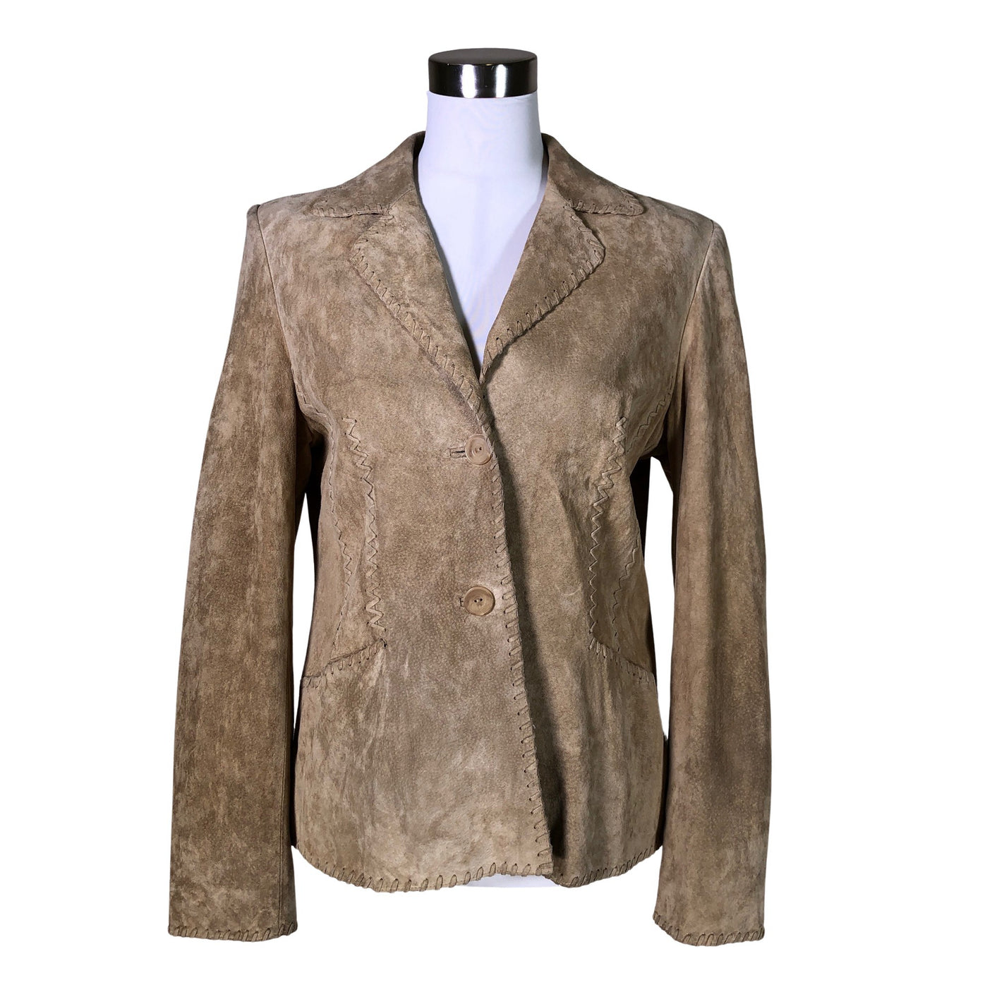 Unisex Betty Barclay - Nahk jakk, suurus 40. -  (1)