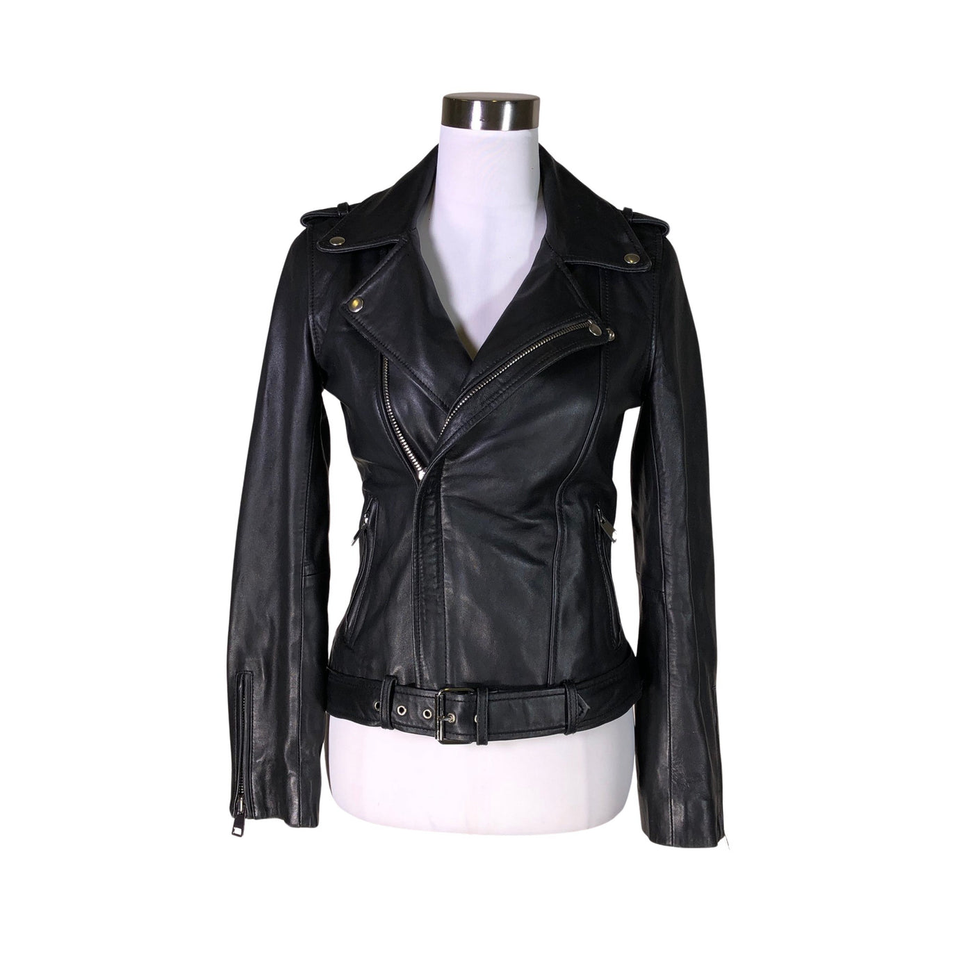 Unisex Maje - Nahkatakki, koko 40 -  (1)