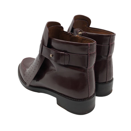 Unisex Tory Burch - Poolsaapad, suurus 38 - Veinipunane (2)