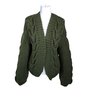 Unisex Handmade - Kardigan, suurus 38 - Roheline (1)
