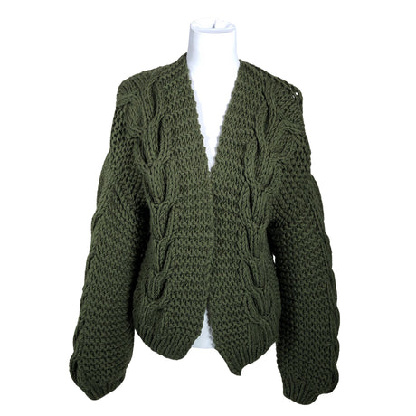 Unisex Handmade - Kardigan, suurus 38 - Roheline ()