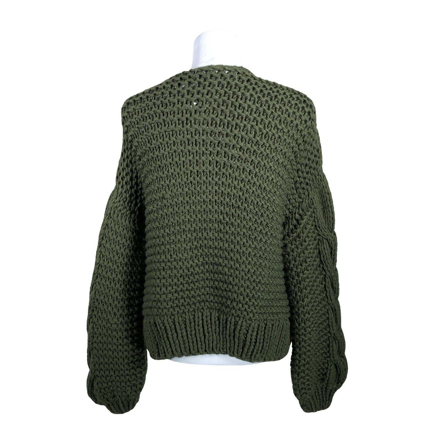 Unisex Handmade - Kardigan, suurus 38 - Roheline (2)